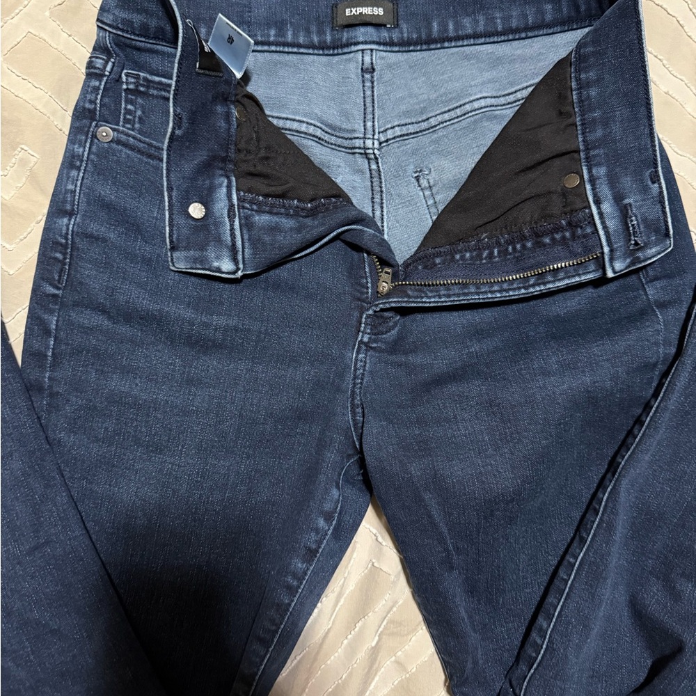 Express Blue Skinny Jeans with Classic Denim Look